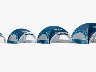 Tents Square inflatable Axion 3D model