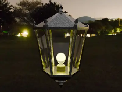 Nice lamp top for your projects Low-poly 3D model