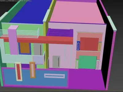 Modern house Exterior Previews were rendered with 3Dmax  3D model