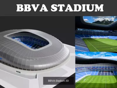 World Cup 2026 Stadiums - Mexico 3D Model Pack