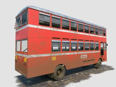 3D Best Double Decker Bus 3D model