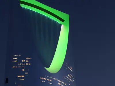 Kingdom Tower Saudi Arabia 3D model