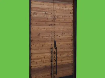 Wooden Door 3D model