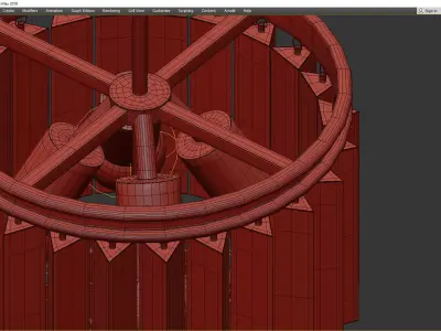 EL DORADO CHANDELIER Low-poly 3D model