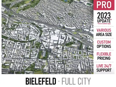 Bielefeld  Low-poly 3D model