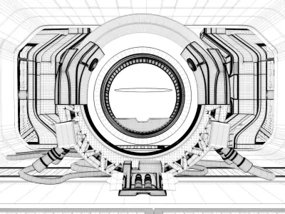 Sci Fi 3D Interior - Maya - 3Ds Max - Cinema 4D - FBX - OBJ 3D model