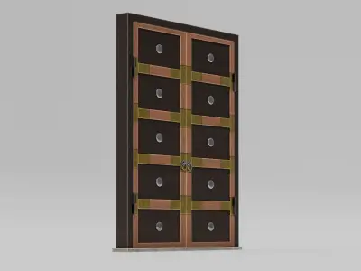 Japanese Furniture Kit - Door Typ A Low-poly 3D model