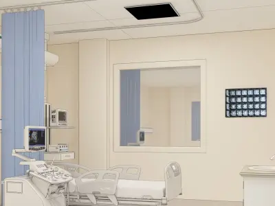 Hospital Hall 3D model