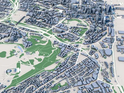 Auckland City North Island New Zealand 3D model