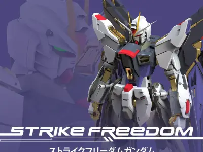 STRIKE FREEDOM GUNDAM 3D model