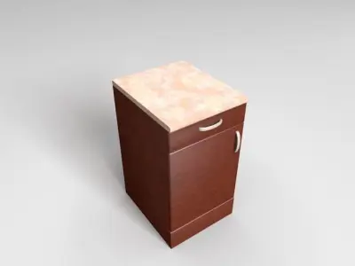 Kitchen cabinet set 3D model