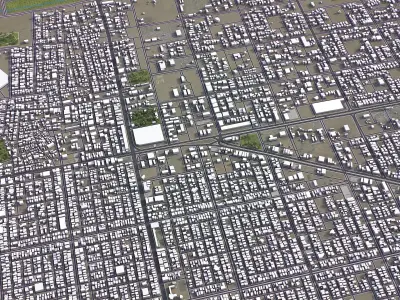 Hafar al-Batin - 3D City Model Low-poly 3D model