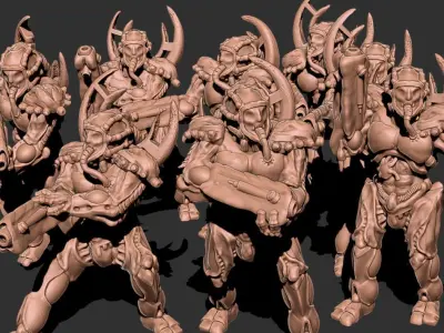 Cabal of the Twisted Mirror - Screamer Squad 3D print model