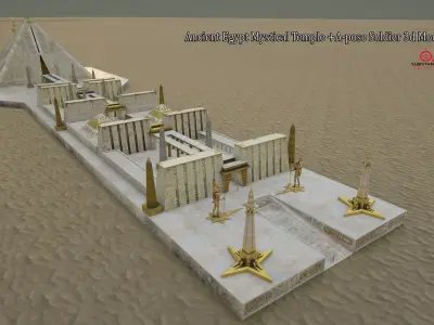 Ancient  Egypt  Temple  3d Model 3D model