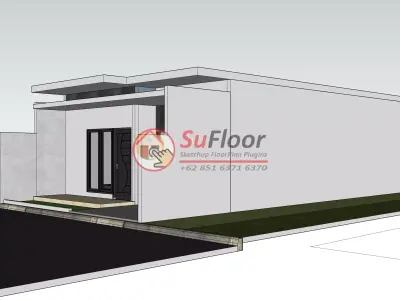 House 6x13m code 567 - Sketchup 3D model 3D model 3D model
