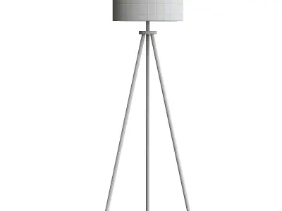  Ellis Tripod Floor Lamp Brass - Threshold 3D model