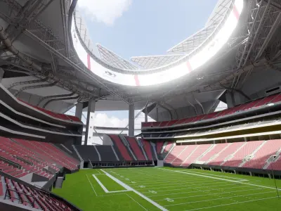 Mercedes benz Stadium 3D model