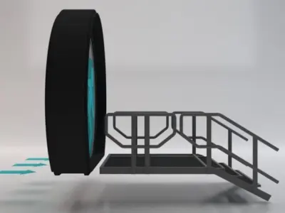 Sci-Fi Door Low-poly 3D model