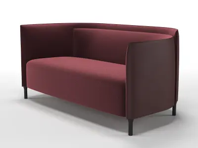 Hemicycle Settee 3D model