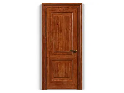 Door0048 wooden door 3D model