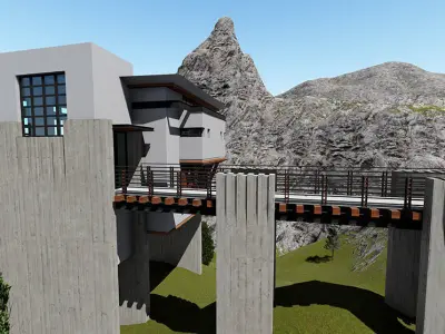 Casa Scene- Beach villa-modern house 3D model