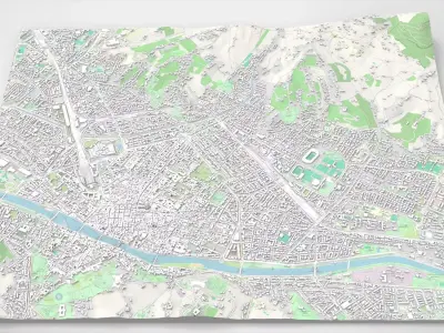 Cityscape Florence Italy 3D model