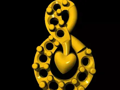 Tops earrings   3D print model