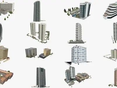 Gold Coast City Collection 3D Model Pack