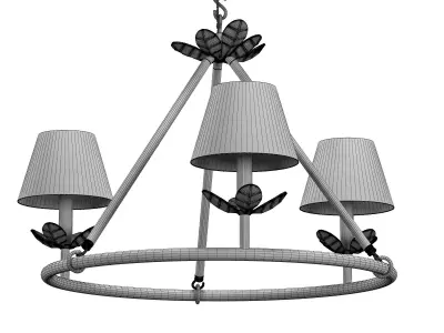 Montferrat Leaf Chandelier 3D model
