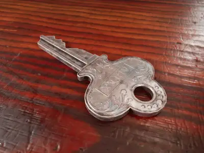 Locker Key Low-poly 3D model