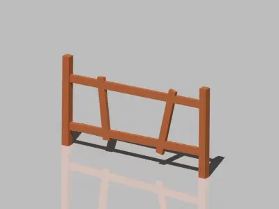 Low poly cartoon house Low-poly 3D model