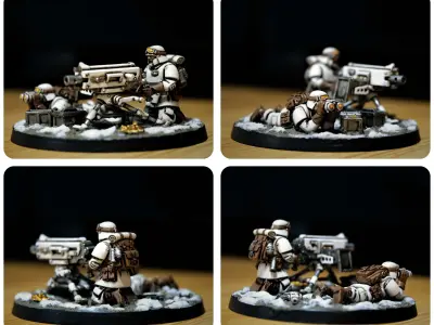 Universal Guard - Heavy Weapons Set 1 3D print model