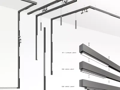 Magnetic -Track-light 3D model