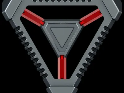 Sci-Fi Tetrahedral Artifact 3D model