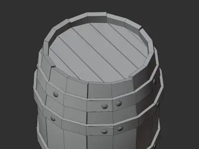  Wooden barrel 