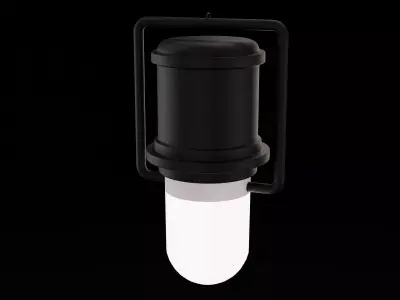 Classical interior and exterior street light and garden light Low-poly 3D model