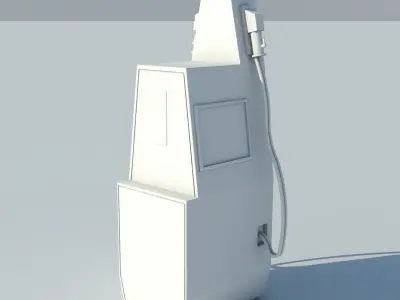 CNG Methane Fuel Dispenser 3D model