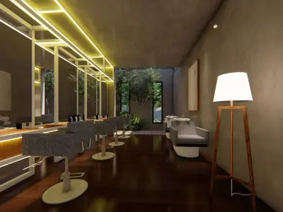 unisex saloon design 3D print model