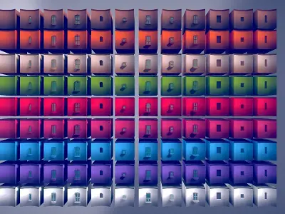 ART DECO Harboria - Stylized Low Poly Town Pack 3D model