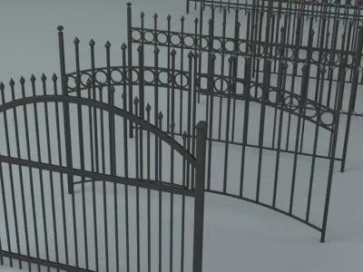 Fences 3D model