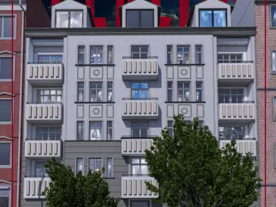 Berlin Street Building NO107 3D model