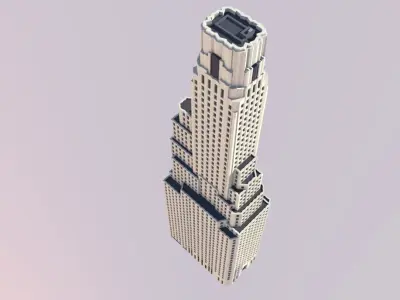One Wall Street 3D print model