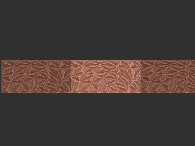 wall texture design repeating 3D model