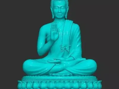 Asian Buddha Statue 3D print model 3D print model