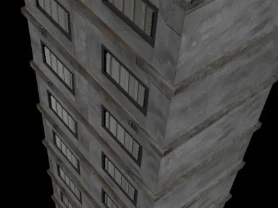 3 buildings house 3D model