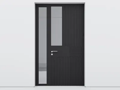 Aluminium door 274 3D model
