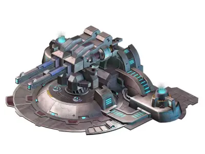 Mechanical Building - Fleet Turret 02 3D model