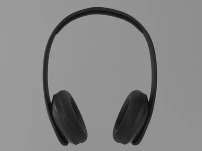 Headphones headphone Low-poly 3D model
