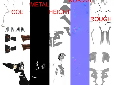 Scifi Character PBR 3D model