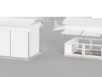 Kiosk Low-poly 3D model